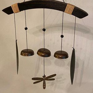 NWOT, Wood and metal wind chimes